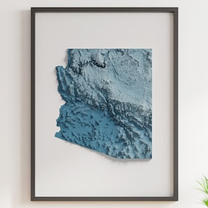Arizona - Reliefkarte - Natürliche Topographie