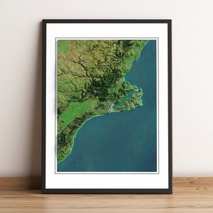 Dunedin, New Zealand - Shaded Relief Map - Imagery