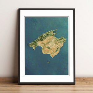 Mallorca (Mallorca), Spanien - Reliefkarte mit Reliefmuster