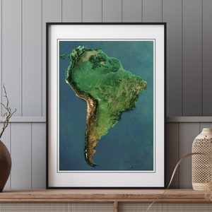 Amérique du Sud - Carte en relief ombragé - Images