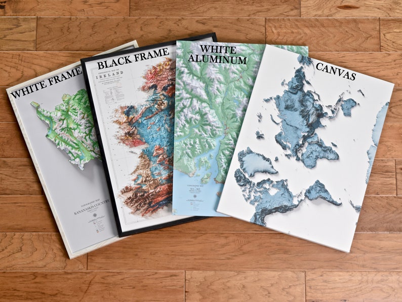 Carta geologica della Nuova Zelanda - Carta geologica d'epoca - Carta in rilievo ombreggiato immagine 7