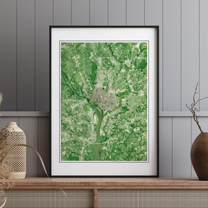 Washington, DC, USA - Reliefkarte - Karte
