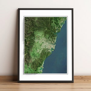 Sydney, Australien - Shaded Relief Map - Bilder