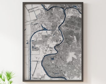 Sacramento, California - Shaded Relief Map - Detailed Topography