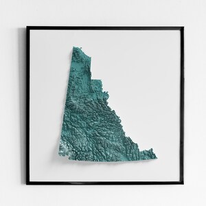 Yukon - Schattiert Reliefkarte - Natürliche Topographie