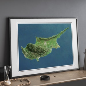 Chypre - Carte en relief ombrée - Images