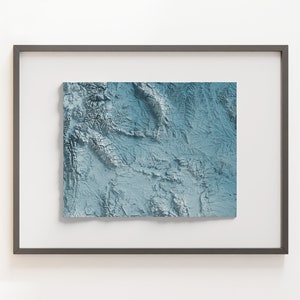 Wyoming - Reliefkarte - Natürliche Topographie