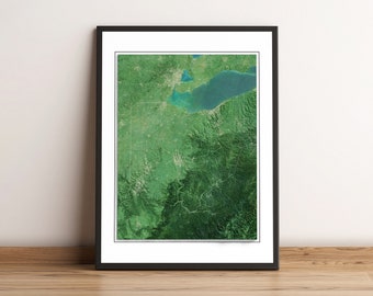 Ohio, EUA - Mapa de relevo sombreado - Imagens