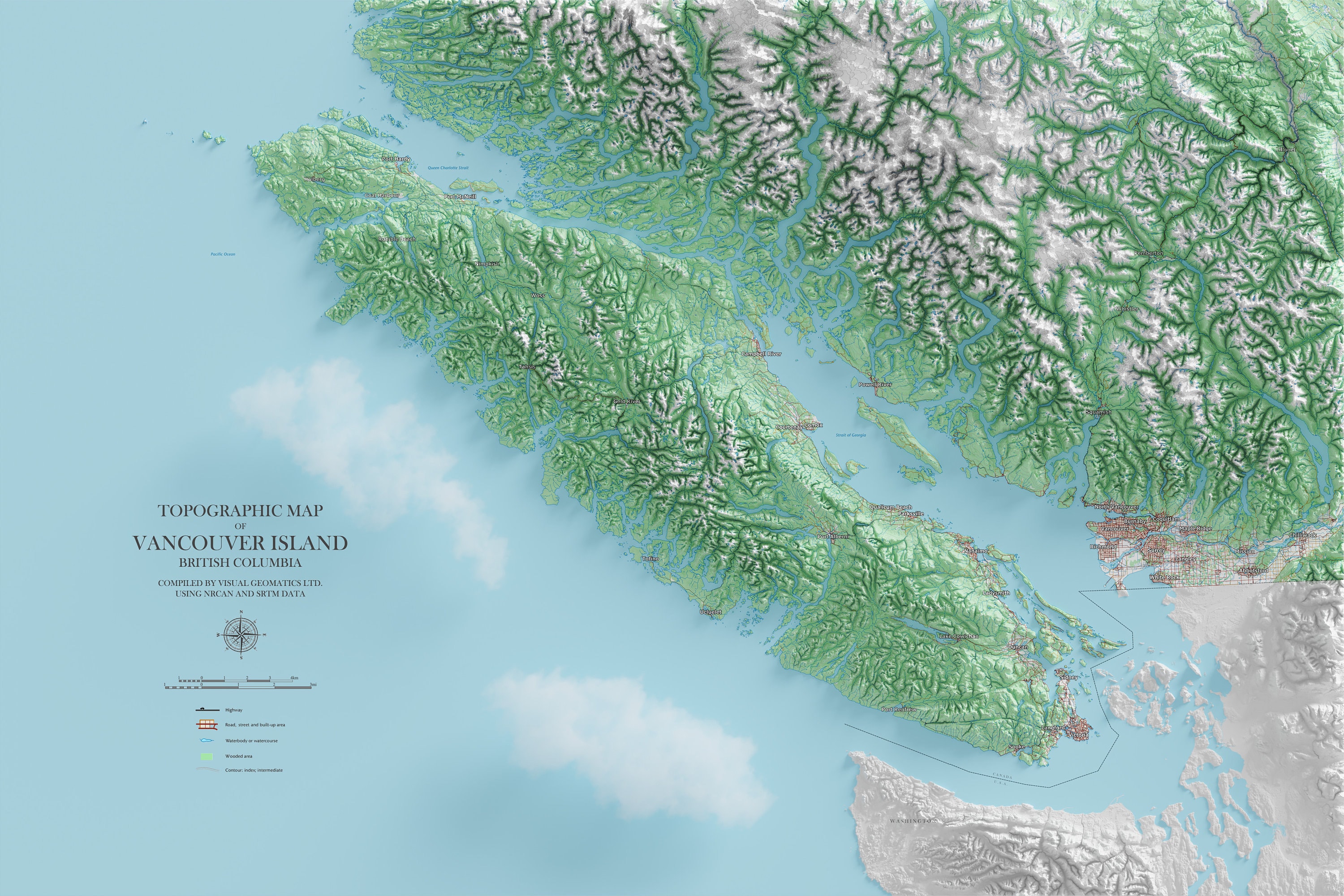 Vancouver Island Map For Kids
