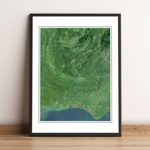 Alabama, USA - Reliefkarte - Bilder