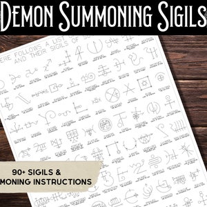 Demon Summoning Sigils | Summon, Black Magic, Demonic, Protection
