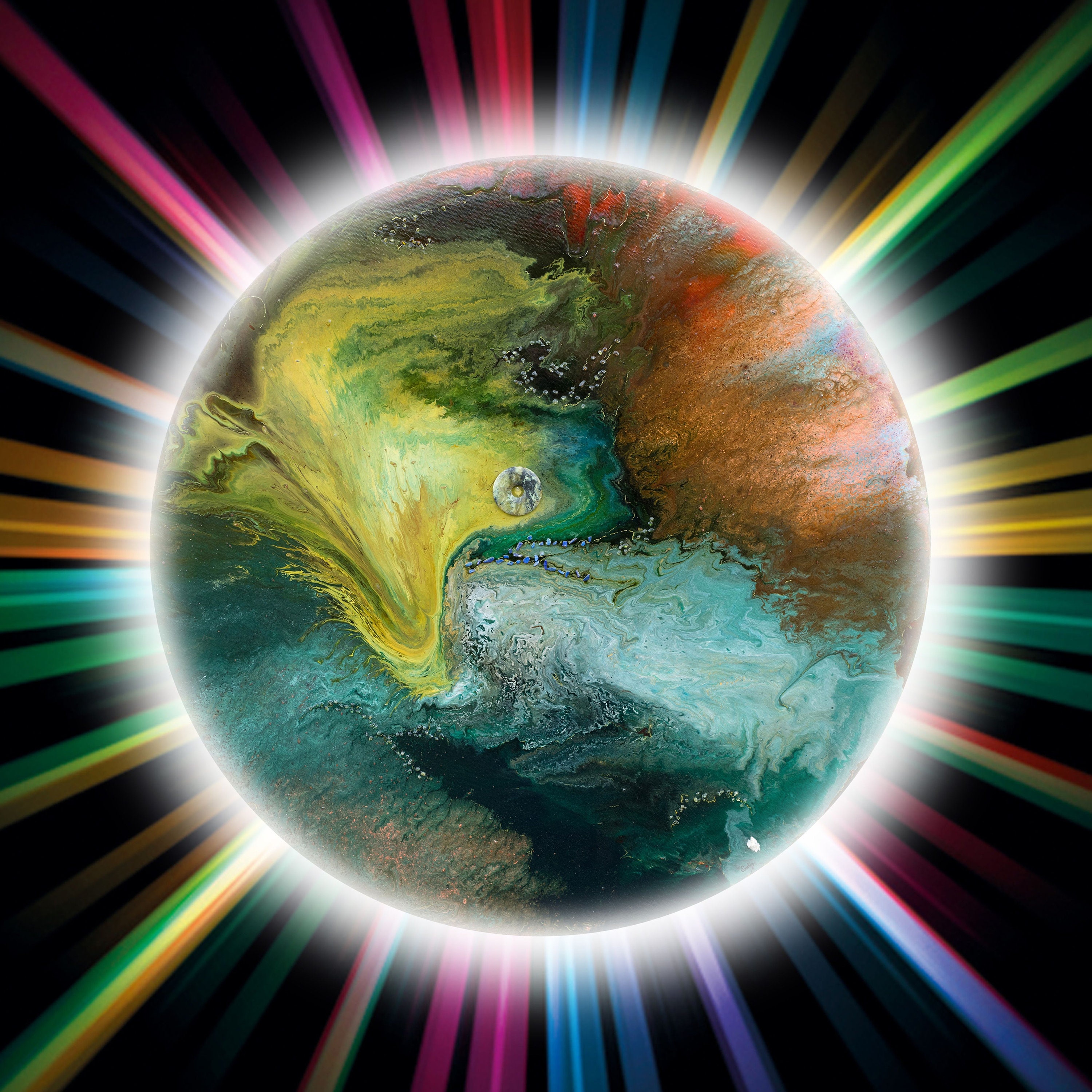 Affiche Yoga Méditation Autonomie, Impression Art Mural Contemporain Abstrait Galaxie - Décoration C