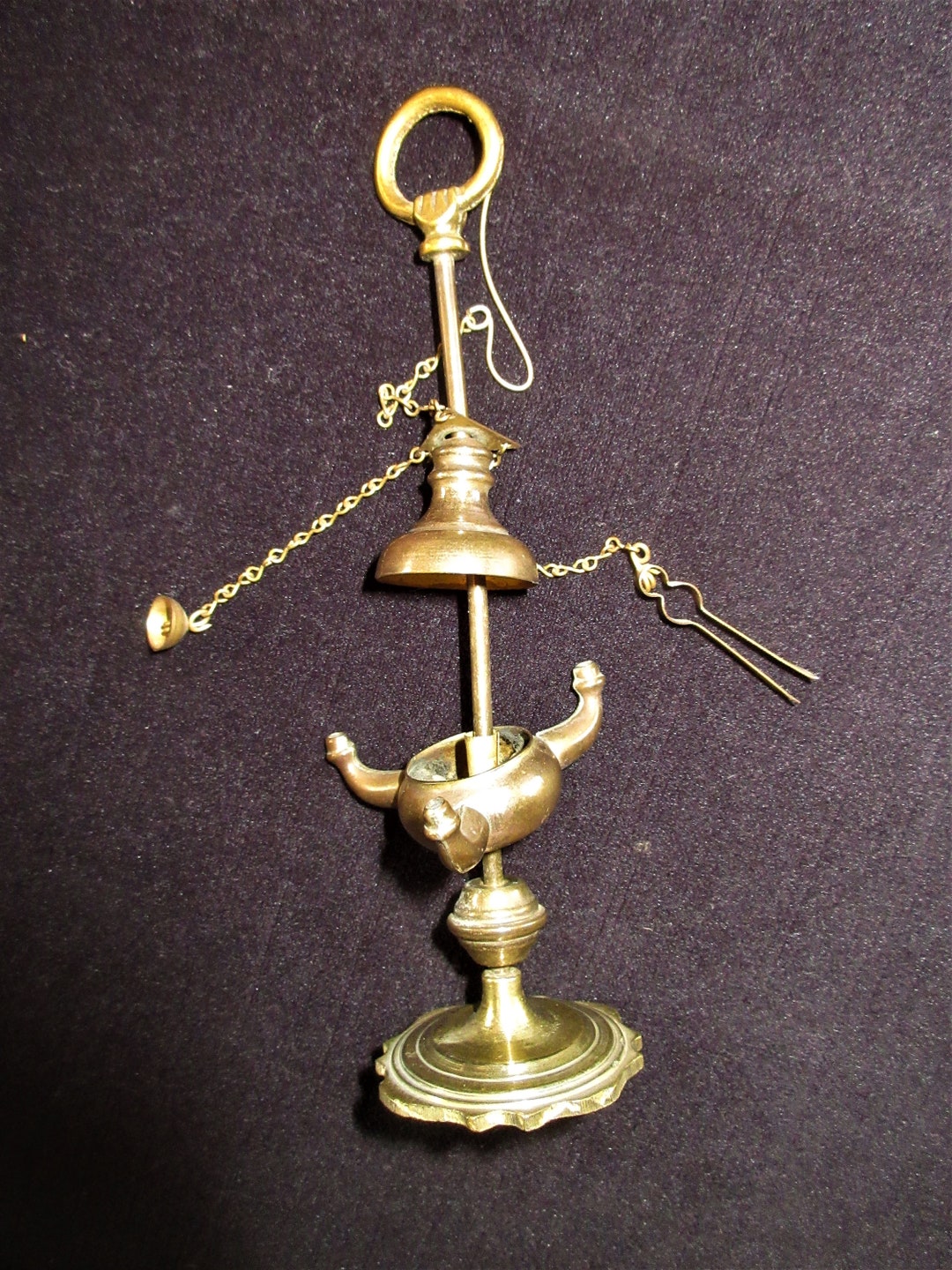 Vintage Antique Brass Lucerne Whale Oil Lamp / Incesnse Burner Etsy