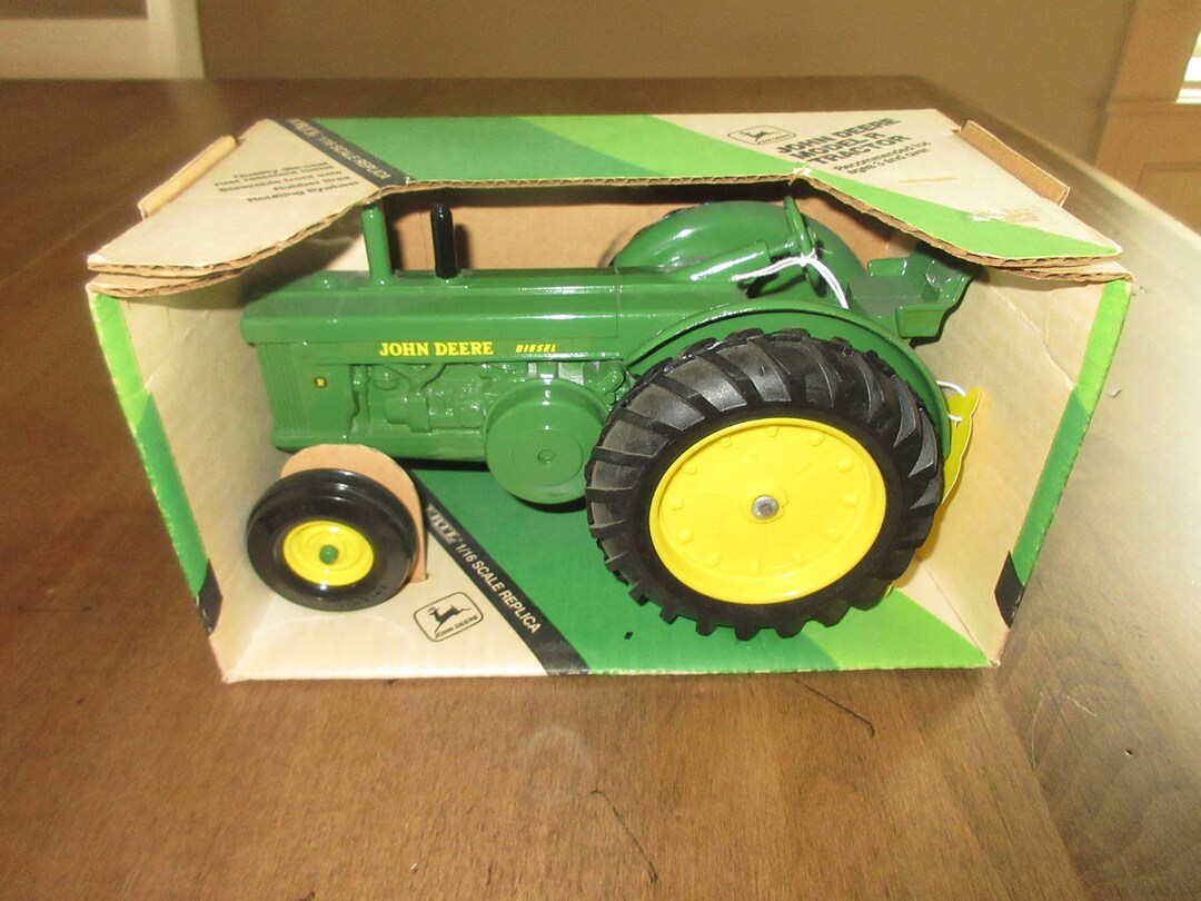 1985 Vintage ERTL John Deere Toy Farm Tractor Model R Diesel Tractor in