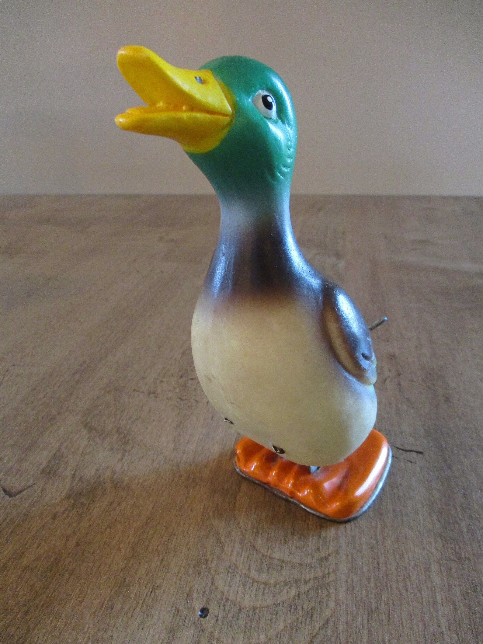 Moveable Wind up Toy Metal Duck Waddles Made in Japan Etsy