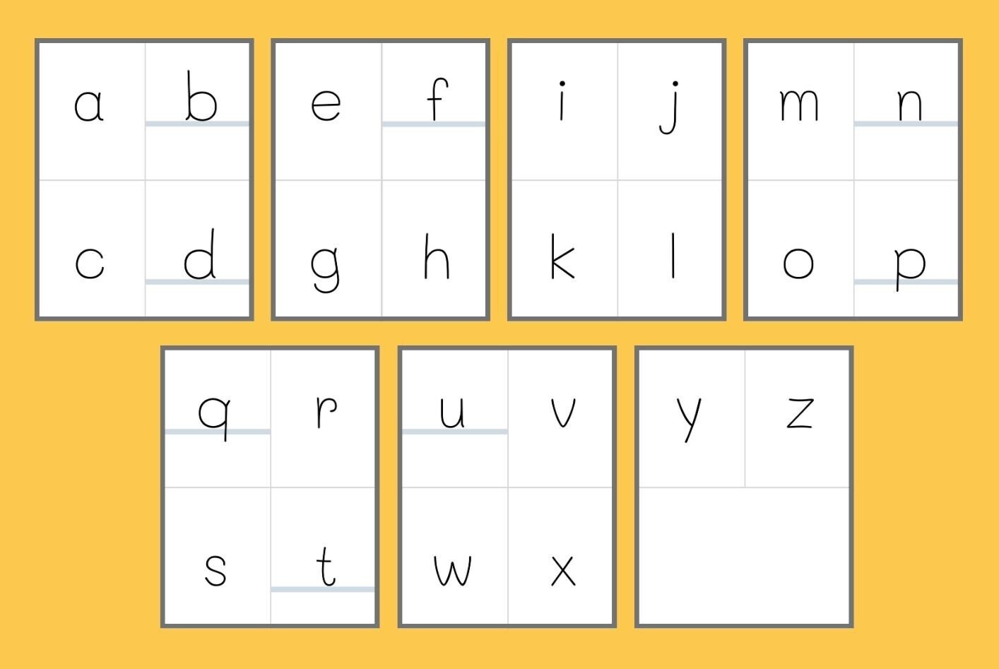 Flash Cards Alphabet Family Letters ui Eu Au Ou Ie Oe Aa Oo Ee Uu - Etsy