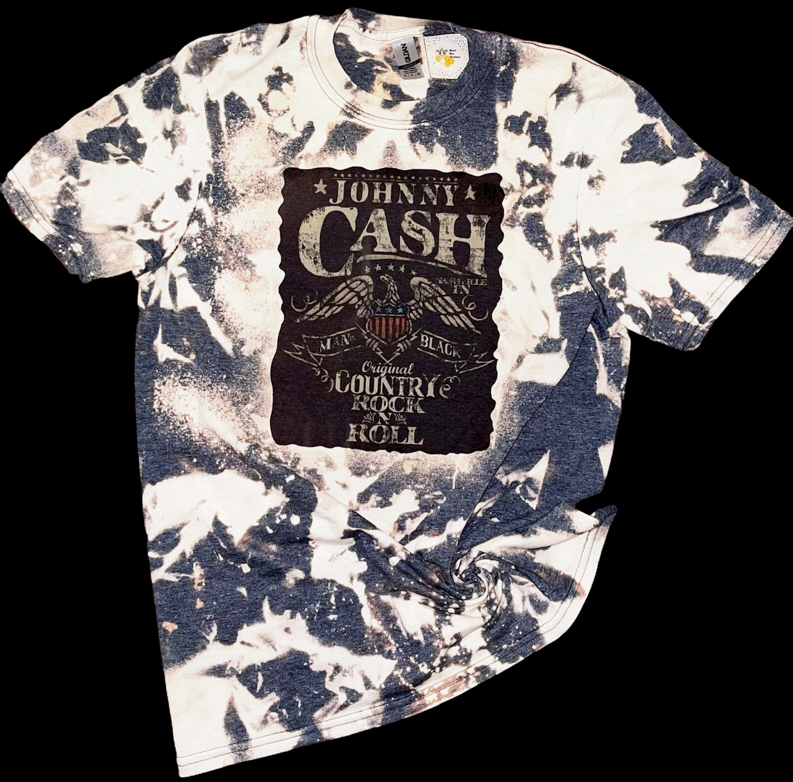 bleached johnny cash shirt