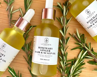 Aceite capilar de romero para un crecimiento más grueso con aceite de semilla negra, argán, aceite de ricino, aceite capilar herbal, cuidado capilar orgánico, aceite de romero natural para el cabello.