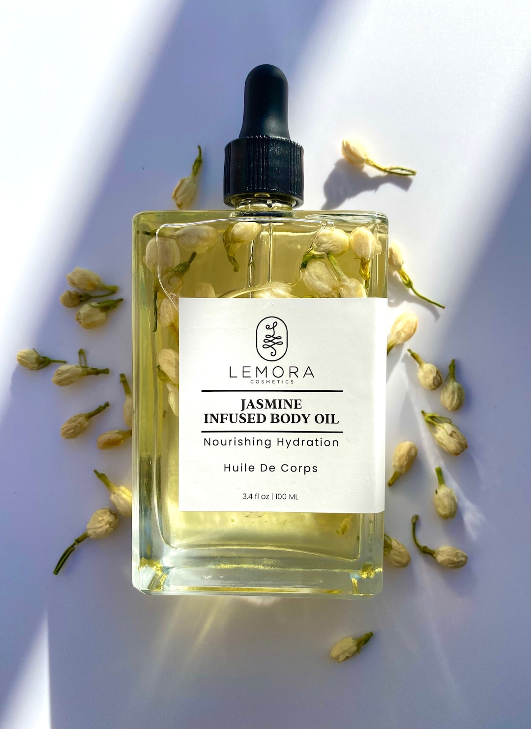 Jasmine Infused Body Oil - Glowing Skin Body Oil With Organic Jasmine ...
