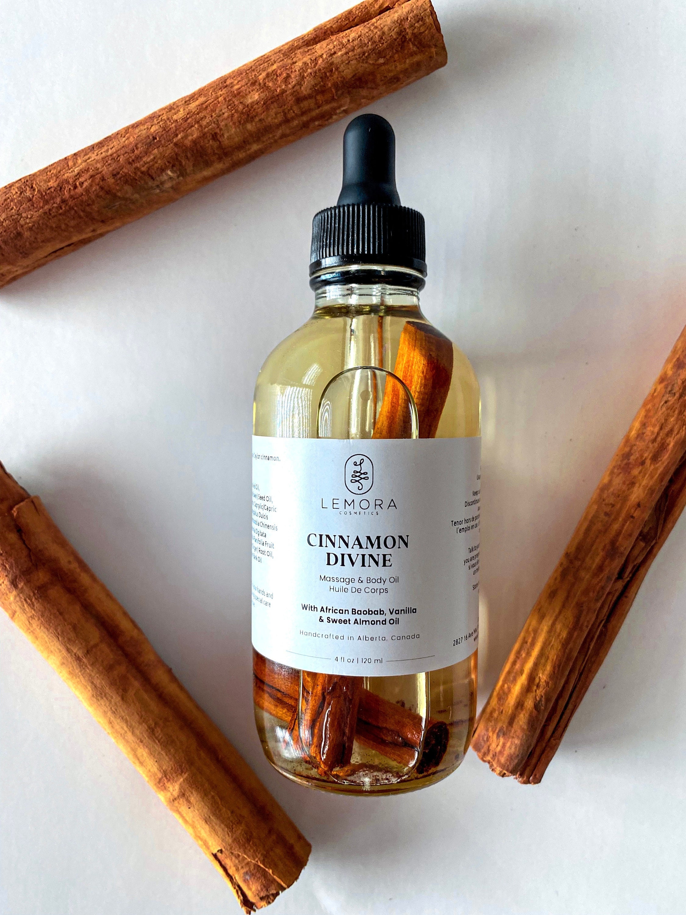 Cinnamon Body Oil solar Infused Cinnamon Massage Oil With Etsy