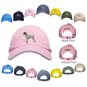 German Wirehaired Pointer Embroidered Unisex Baseball Caps - 100% Cotton Twill Soft Women and Men Baseball Hats for Outdoor Activities