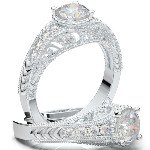 Vintage Engagement Ring/ Art Deco Ring/ Antique Wedding Gift - Etsy