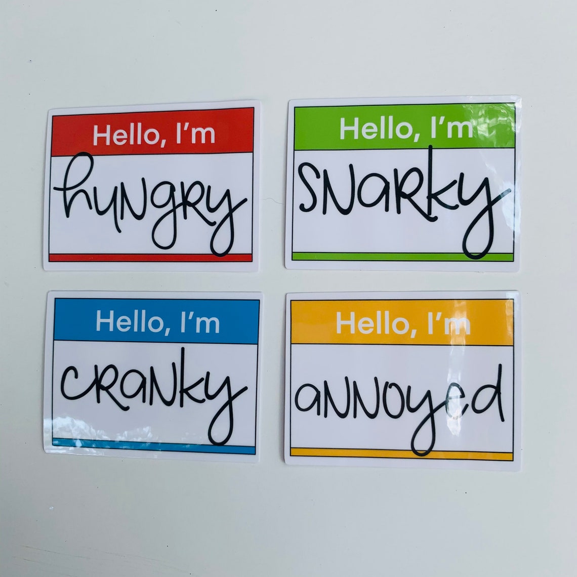 FUNNY NAME TAG Sticker Pack Vinyle résistant aux intempéries Etsy