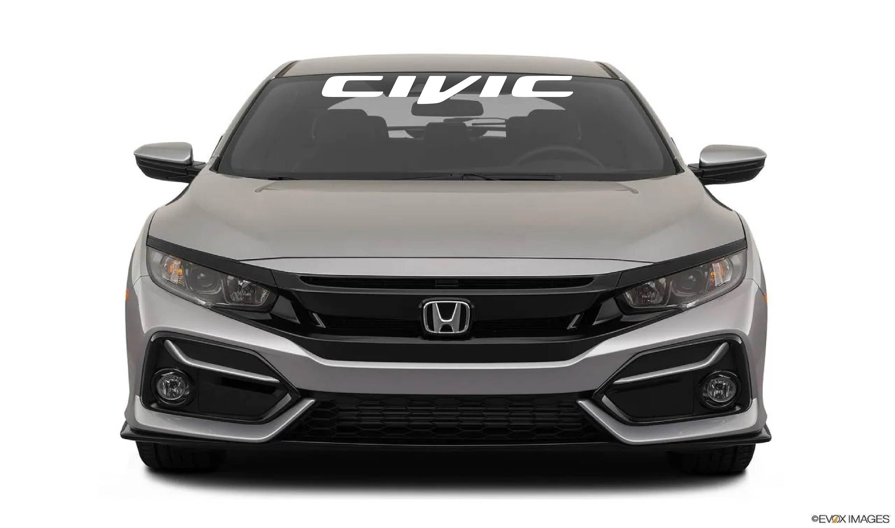 Honda Civic Logo windshield banner vinyl decals stickers Civic Etsy