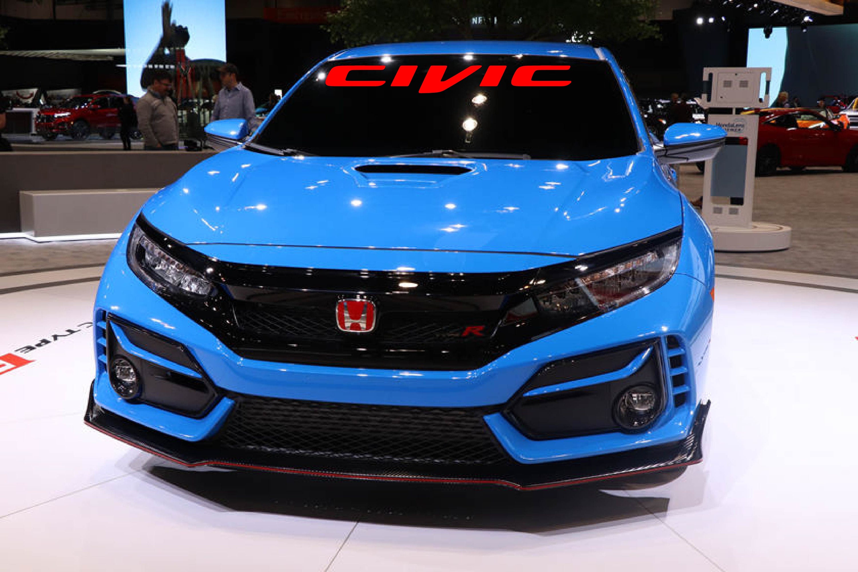 Honda Civic Logo windshield banner vinyl decals stickers Civic Etsy