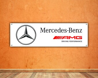Mercedes-Benz Motors German Flag banner 3x5Feet Man cave