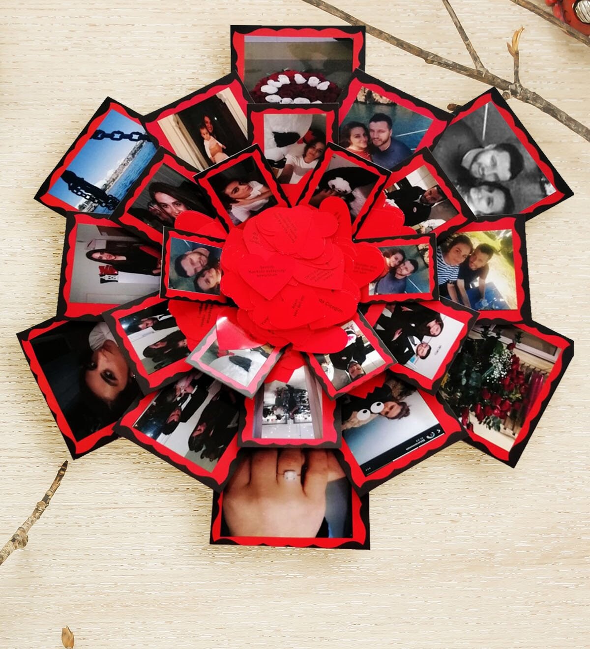 Explosion Gift Box Personalized Explosion Box Surprise Etsy