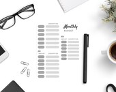 Monthly Budget Planner Printable, Financial Journal, Finance Tracker, Budget Worksheet, Budgeting, Expanse Planner, Budget Organizer