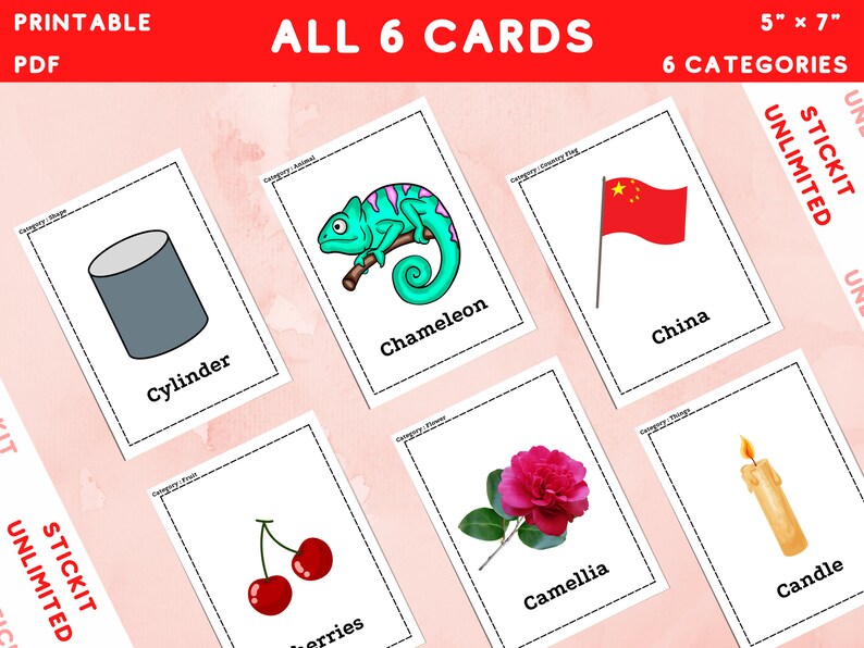 First Word Flash Cards Letter C Alphabet Flashcards Large Etsy