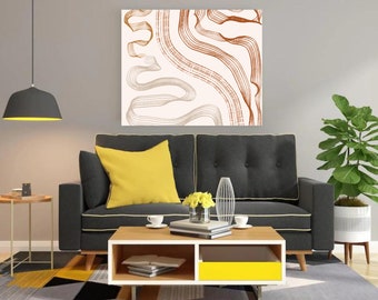 Digital Abstract Art Prints, Geometric Lines Art, Stripes Print, Abstract Line Prints, Minimalist Print, Downloadable Art, Home Office Decor