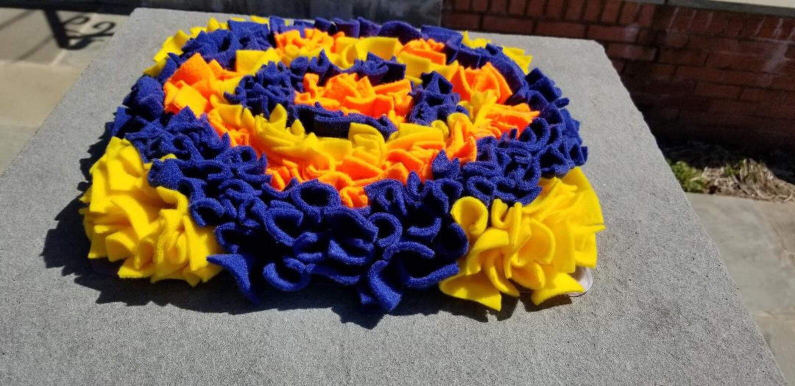 Handmade Snuffle Mat Flower Design for Dogs Etsy