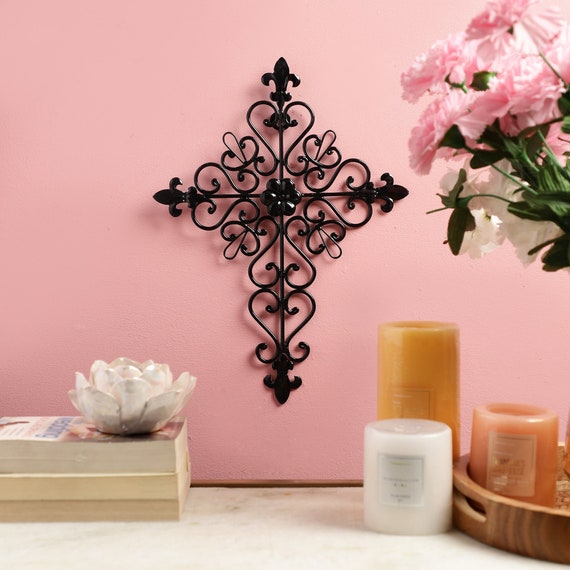 Rely Large Decorative Hanging Wall Cross 15 X 11 Etsy