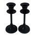 Set of 2  Metal Black Candlestick Holder Antique Candle Stick holders  Black Candle Stick Holder/ Taper Candle Holder black candle stands 