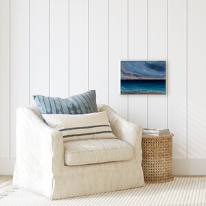 Seascape Painting Acrylic Original //  8x10 Canvas, original acrylic painting, ocean painting, beach painting, acrylics on canvas, boho art