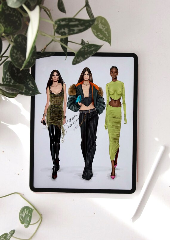 Versace fashion cheap sketches