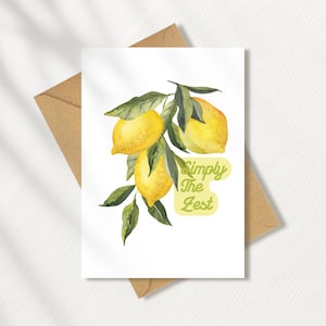 Simple The Zest-wenskaart | A5 | A6 | Inclusief envelop | Wenskaart: