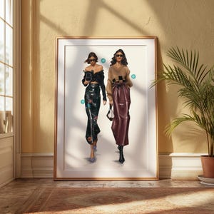 Fashion Week Fashion Illustration | Street Fashion | Wall Art | Gift Ideas | A5 | A4 | A3 | Fashion Illustration | Gallery Wall | Fashion