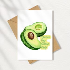 You&#39;re My Better Half Greetings Card | A5 | A6 | Envelope Included | Greeting Card
