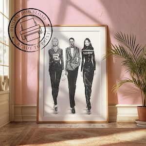 Ralph Lauren FW22 Fashion Illustration | DIGITAL DOWNLOAD | Fashion Print | Gift Ideas | A5 | A4 | A3 | Gallery Wall | Fashion Fan
