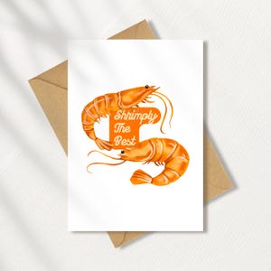 Garnalen de beste wenskaart | A5 | A6 | Inclusief envelop | Wenskaart: