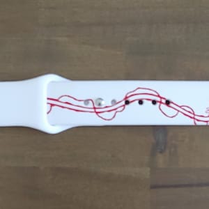 Ghostbusters Slimer Custom Art Laser Engraved Dual Color Silicone Watch Band for Apple Watches 11 Color Combinations