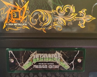 Stern Pinball Metallica Remastered Placard Backer.