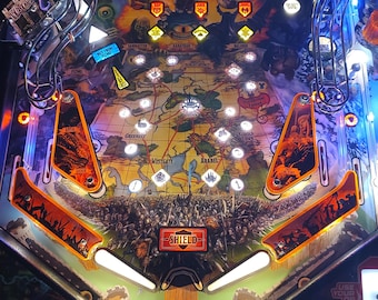 Stern Pinball DnD Tyrants Eye 4 Piece Florescent Color Guard Set Pro Prem LE