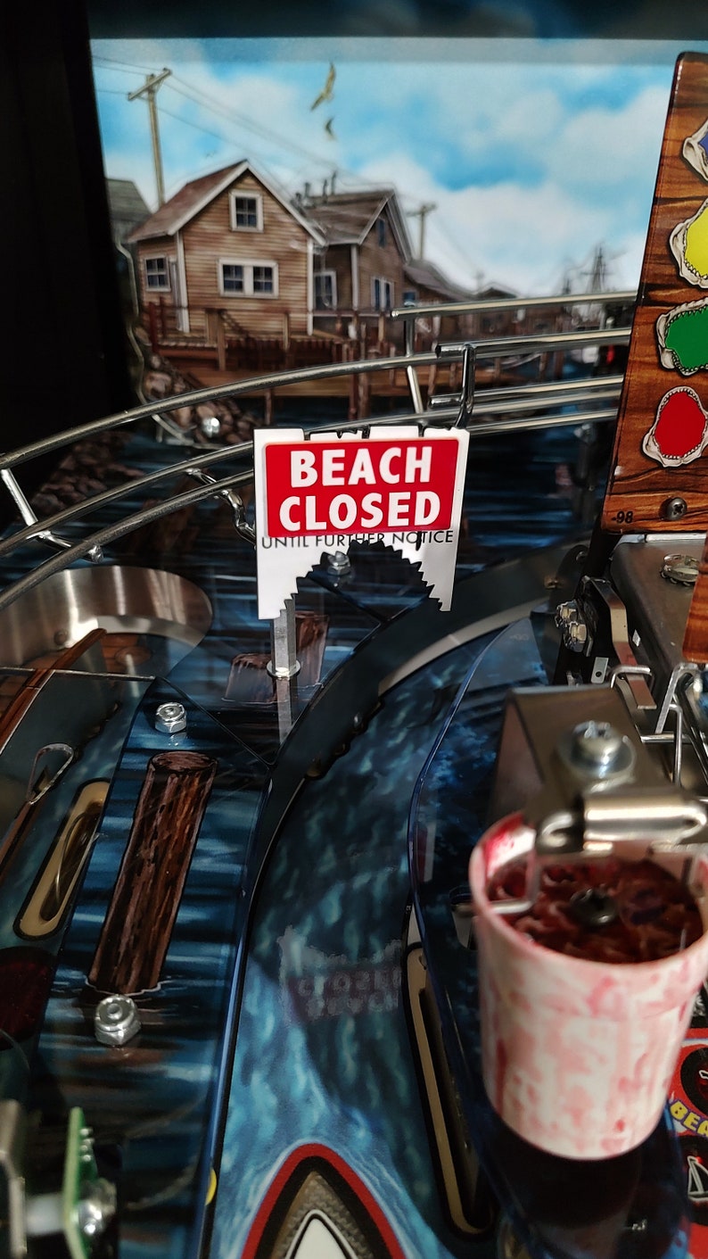 Jaws Pinball North Beach Closed Sign - Etsy Canada