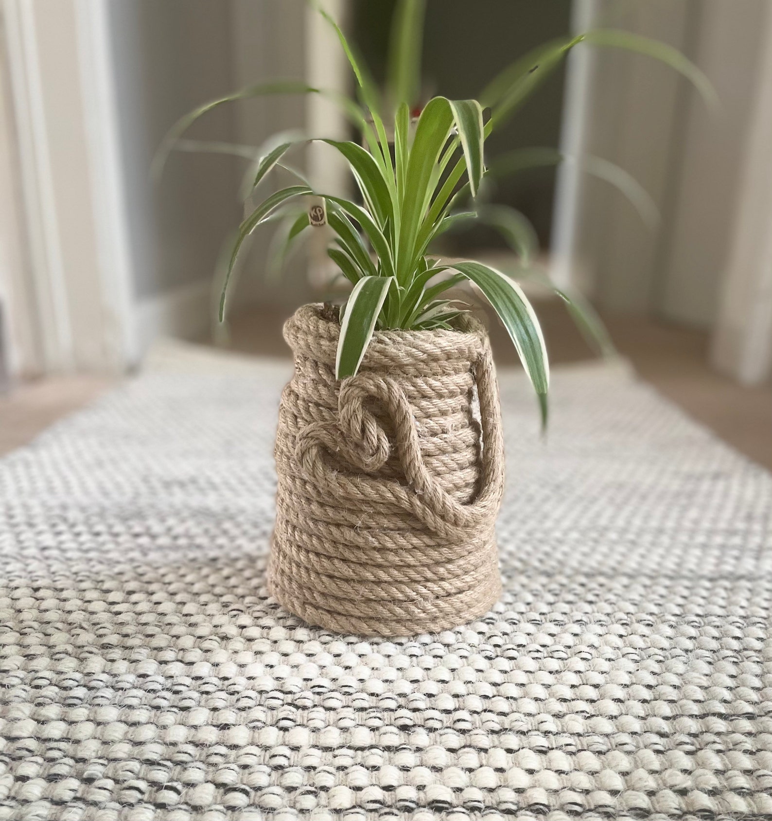 Handmade Natural Jute Vase Etsy