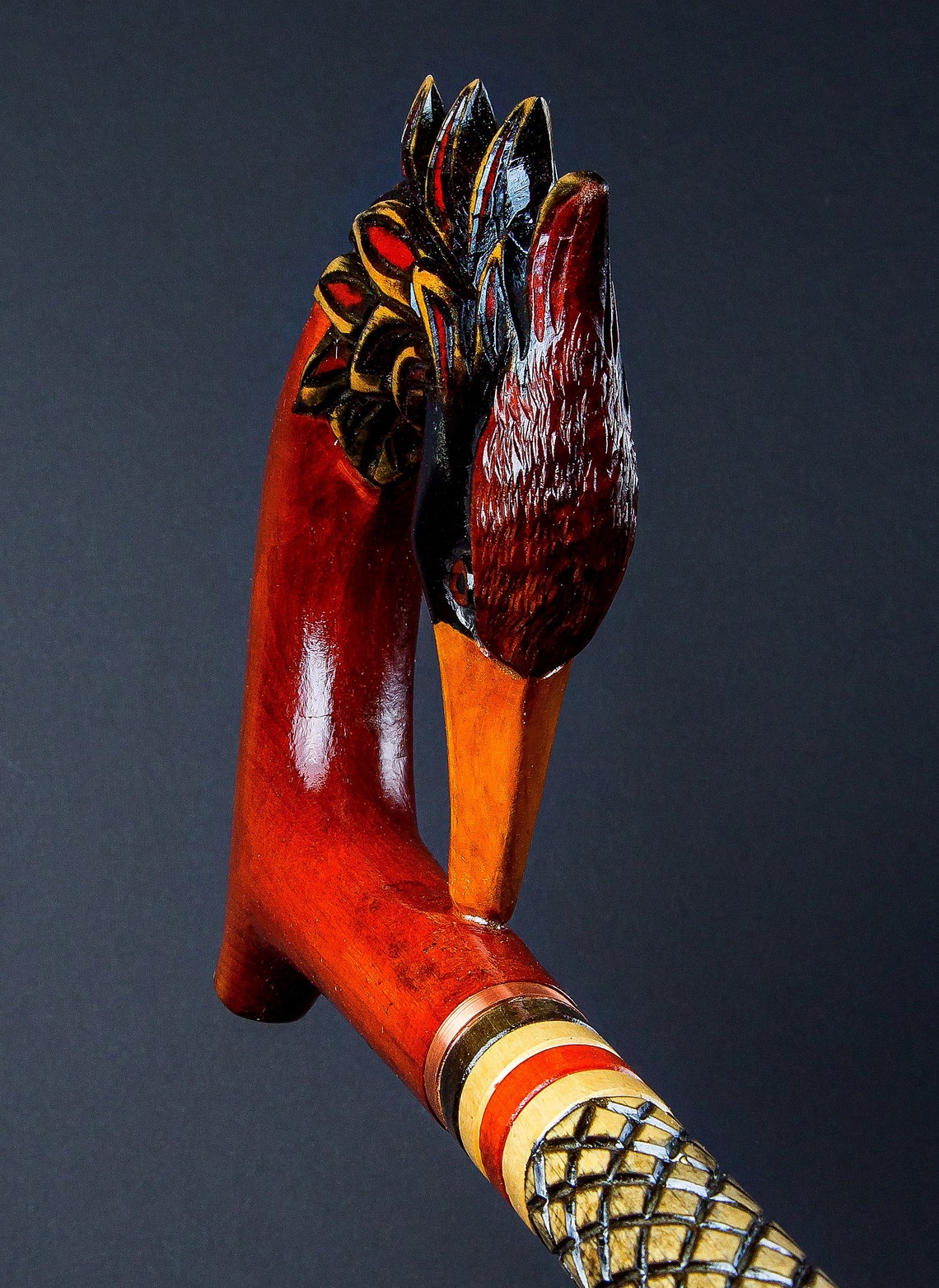 Exclusive Walking Stick Wooden Cane Head Palm Grip Ergonomic Etsy